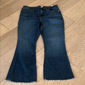 Frame Denim Indigo Wide Leg Jeans